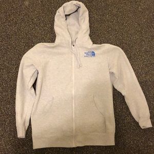 North face zip up hoodie